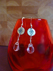 Crystal snowflake earrings