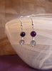 Rainbow fluorite earrings