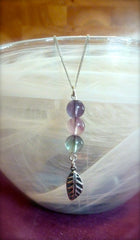 Rainbow fluorite leaf