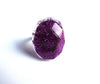 Purple glitter ring