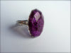 Purple glitter ring