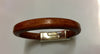 Leather bracelet in cognac